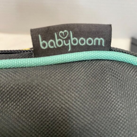 Baby Boom Elephant Print Diaper Bag Backpack With Multiple Pockets & Pacifier Ho - Picture 6 of 12